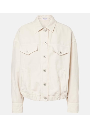 Brunello Cucinelli Monili beaded cotton and linen jacket