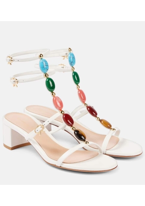 Gianvito Rossi 45 embellished leather sandals