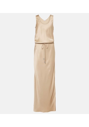 Brunello Cucinelli Satin maxi dress