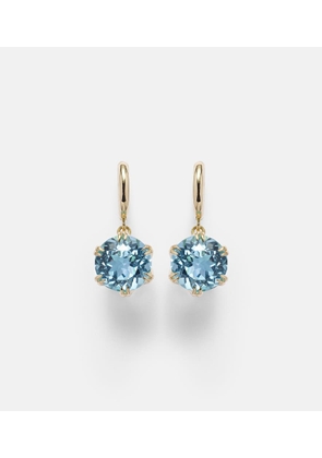 Ileana Makri 18kt gold hoop earrings with topaz