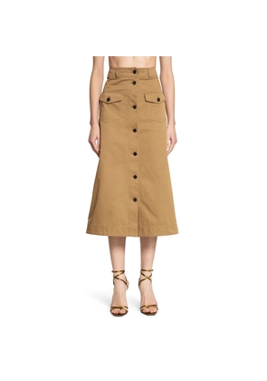 Long Pocket Skirt in Cotton Serge
