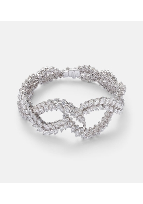 Yeprem Y-Couture 18kt white gold bangle with diamonds