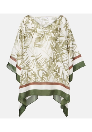 Brunello Cucinelli Printed silk kaftan