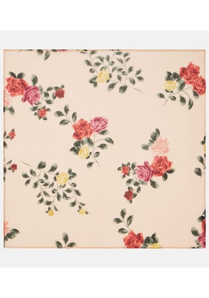Magda Butrym Floral silk-blend scarf