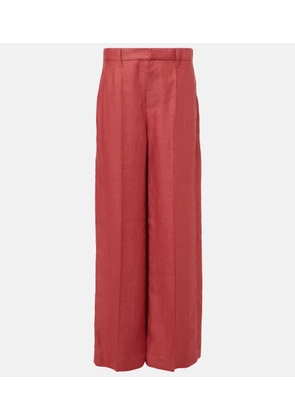 Brunello Cucinelli Hemp and linen wide-leg pants