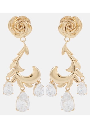 Magda Butrym Rosebud gold-plated drop earrings