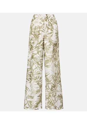 Brunello Cucinelli Silk wide-leg pants