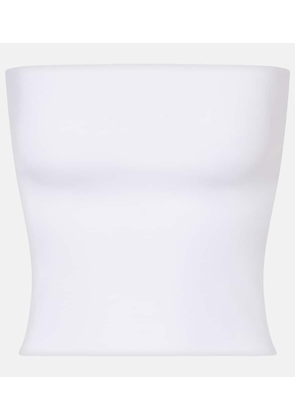 Brunello Cucinelli Cotton-blend jersey bandeau top