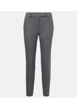 Brunello Cucinelli Cotton-blend slim pants