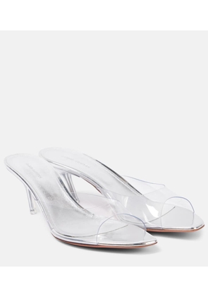 Amina Muaddi Alexa Glass 60 PVC mules