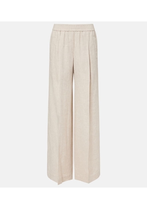 Brunello Cucinelli Linen wide-leg pants