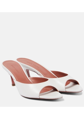 Amina Muaddi Alexa 60 leather mules