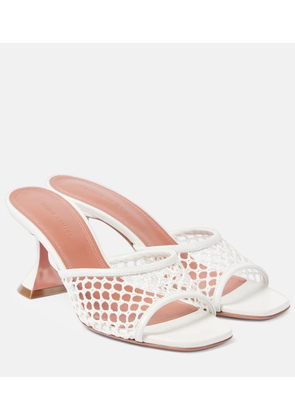 Amina Muaddi Lupita raffia mules