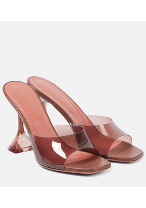 Amina Muaddi Lupita Glass 95 PVC mules