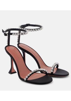 Amina Muaddi Gigi 95 embellished satin sandals