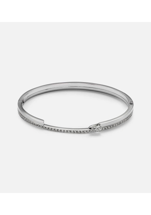 Repossi Serti Sur Vide 18kt white gold bangle with diamonds