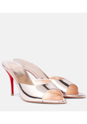 Christian Louboutin Miss Z 80 leather mules