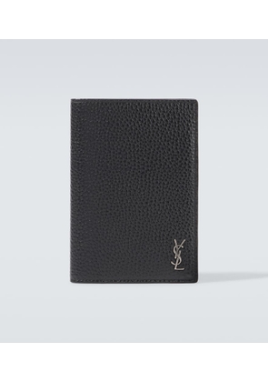 Saint Laurent Leather passport holder