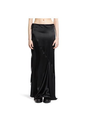 Eveline Long Bias Skirt in Washed Silk Satin