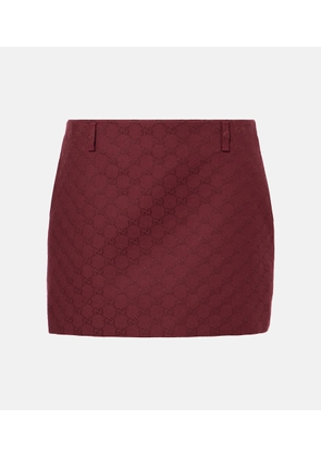 Gucci GG canvas cotton-blend miniskirt