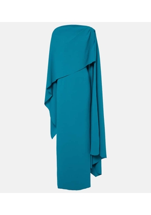 Roksanda Demetria caped crepe midi dress
