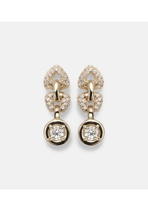 Stone and Strand Rossellini 14kt gold earrings with diamonds