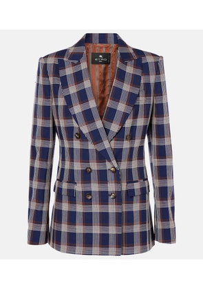 Etro Checked wool blazer