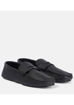Khaite Billy leather penny loafer