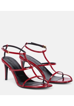 Khaite Cage 75 patent leather sandals