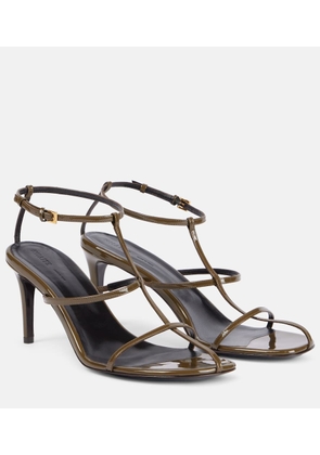 Khaite Cage 75 patent leather sandals
