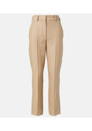 Loro Piana Neo Derk linen crepe straight pants