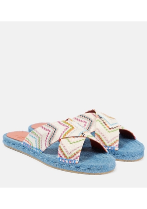 Missoni Harlow Zig Zag raschel sandals