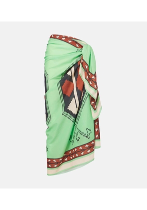 Johanna Ortiz Printed cotton beach cover-up