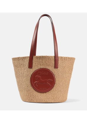 Chloe Horse Medal Large basket bag