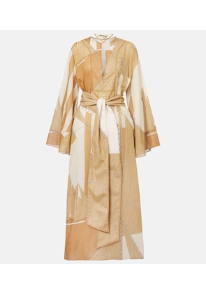 Johanna Ortiz Aqua Cruiser cotton voile kaftan