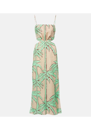 Johanna Ortiz Beach Harmony linen maxi dress