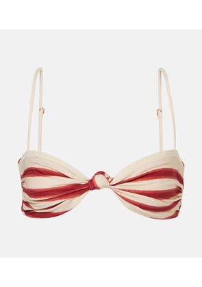 Johanna Ortiz Striped bikini top