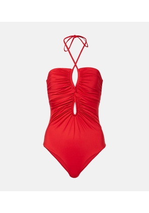 Johanna Ortiz Coral Reef gathered swimsuit