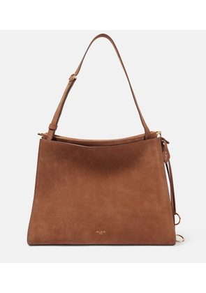 Alaia Le Click Medium suede shoulder bag