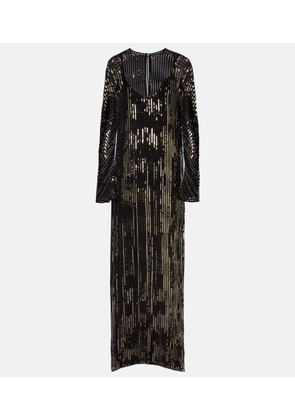Johanna Ortiz Sequined silk gown