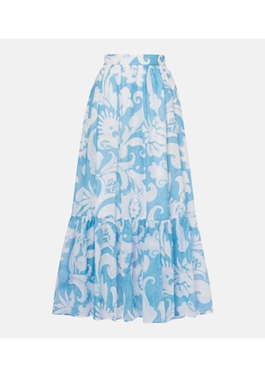 Etro Paisley cotton maxi skirt