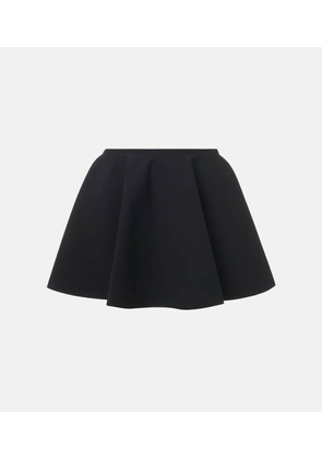Alaia Pleated godet miniskirt