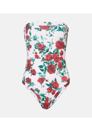 Alexandra Miro Whitney floral belted swimsuit