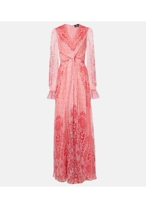 Etro Printed silk gown
