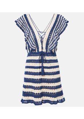 Anna Kosturova Farrah crochet cotton minidress