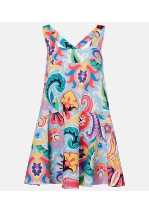 Etro Printed cotton minidress