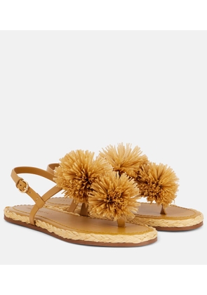 Ulla Johnson Applique leather espadrille sandals