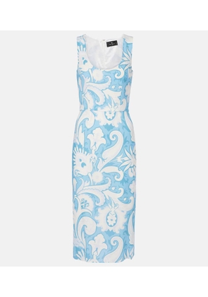 Etro Printed midi dress
