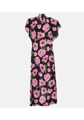 Stella McCartney Floral printed silk maxi dress