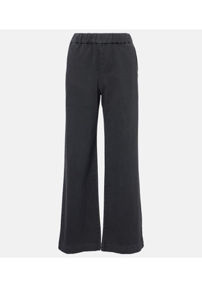 Velvet Naya cotton-blend twill straight pants